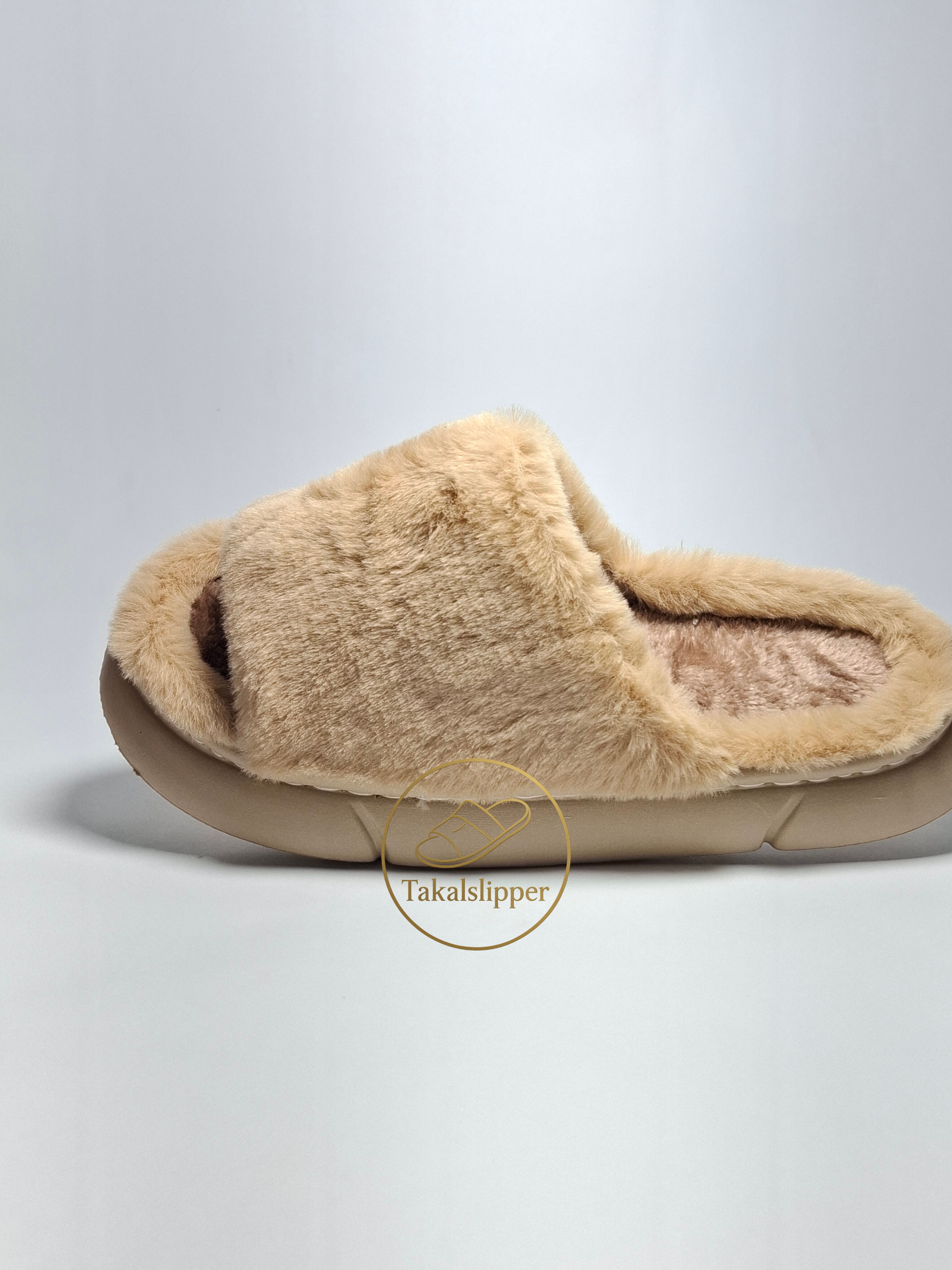 دمپایی پولیشی زنانه جلو باز مدل تاتلیس