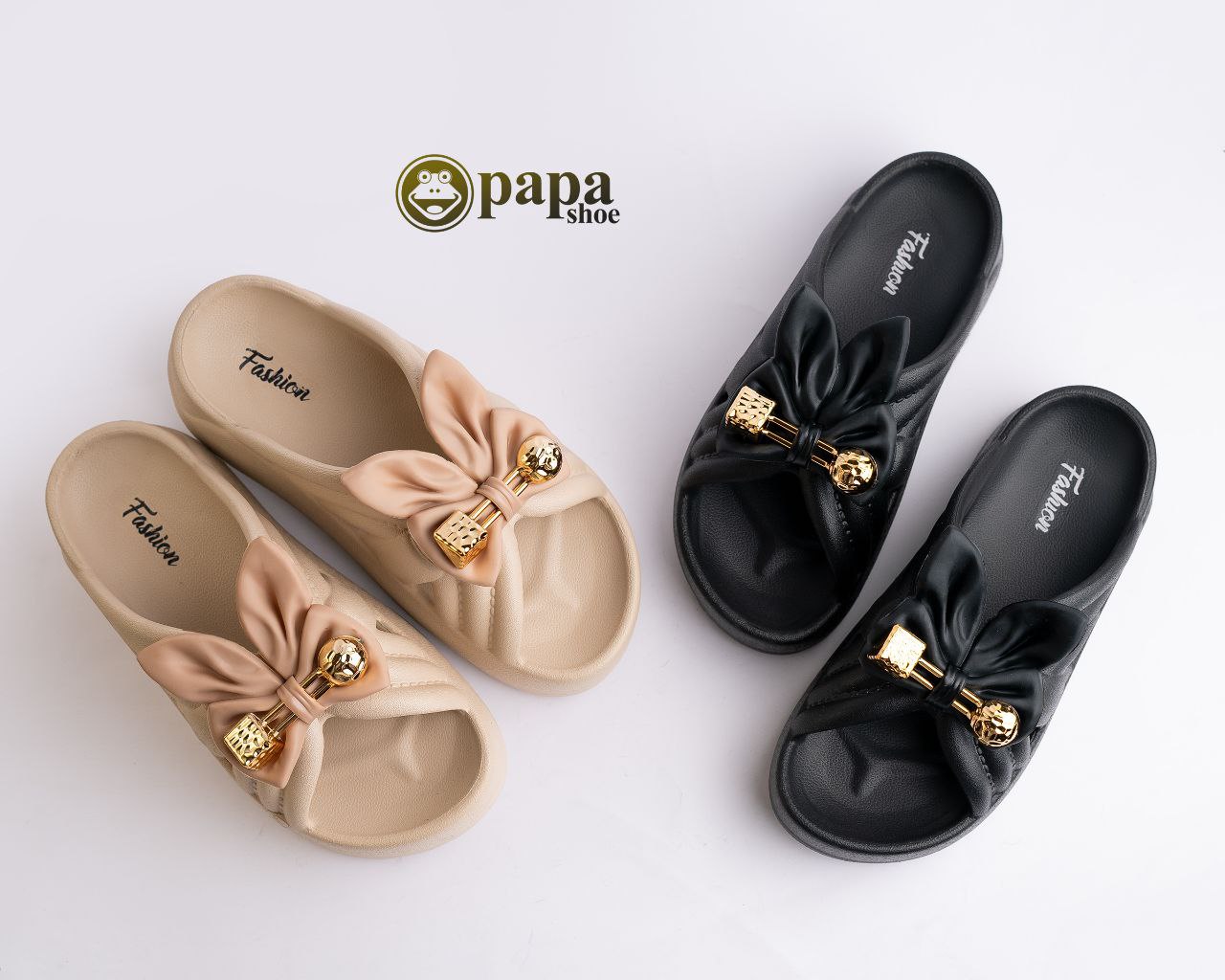 دمپایی زنانه مدل آیناز شرکت پاپا